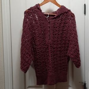 Free People hooded sweater.